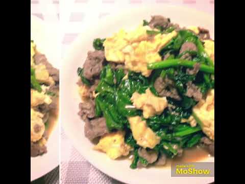 牛肉とたまごのスタミナ中華炒め