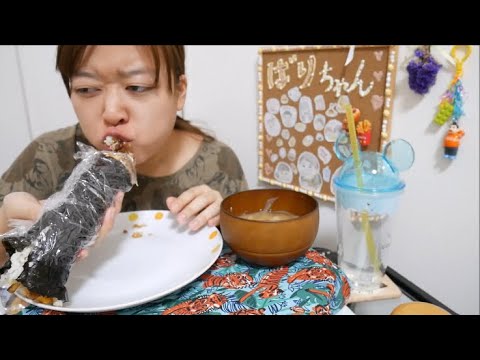 【リクエスト】甘辛焼肉と卵焼きの恵方巻キャベツマヨネーズ入り【たまねぎの味噌汁最高】