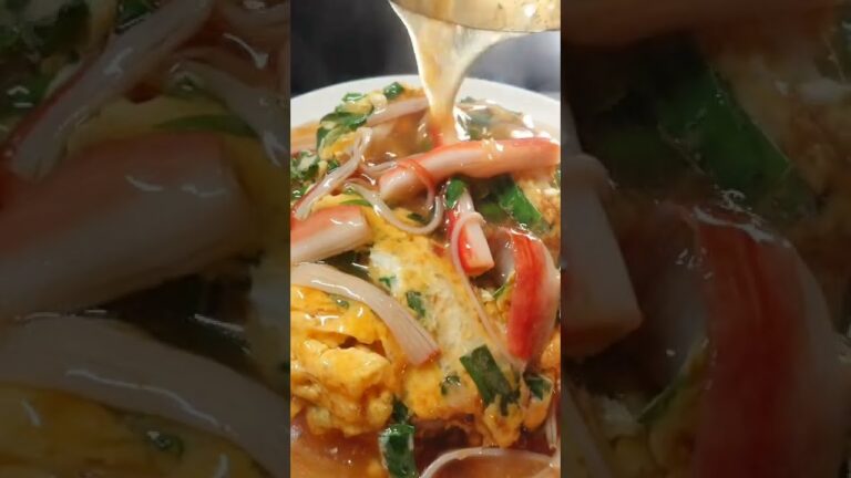 ニラ玉あんかけ丼の作り方! #shorts