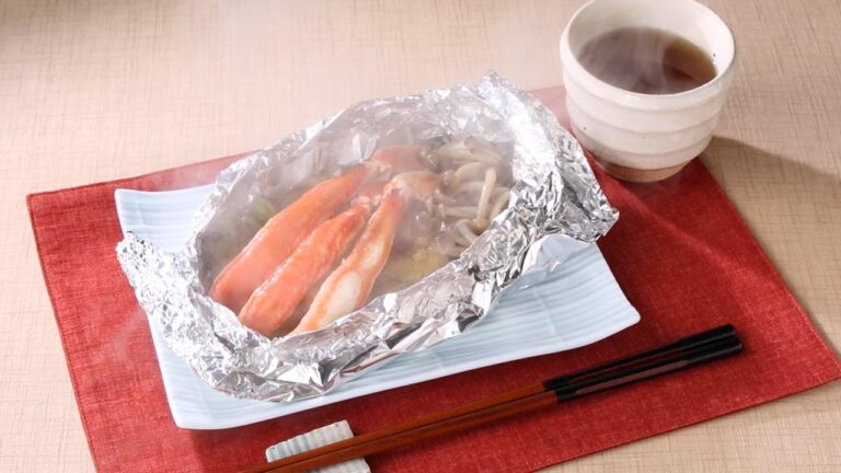 ずわいがにのバターしょうゆホイル焼き