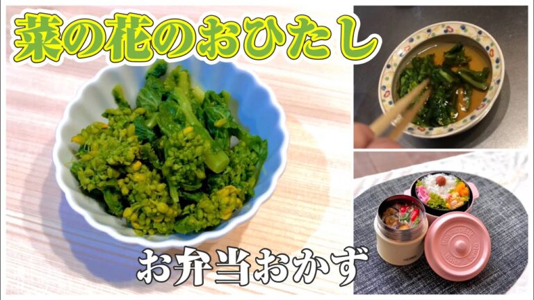 《お弁当おかず》菜の花のおひたしbento dishes