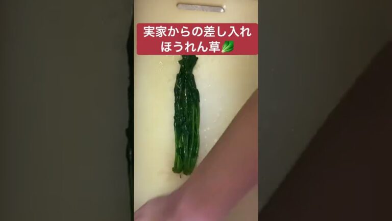 【3】ほうれん草のおひたし
