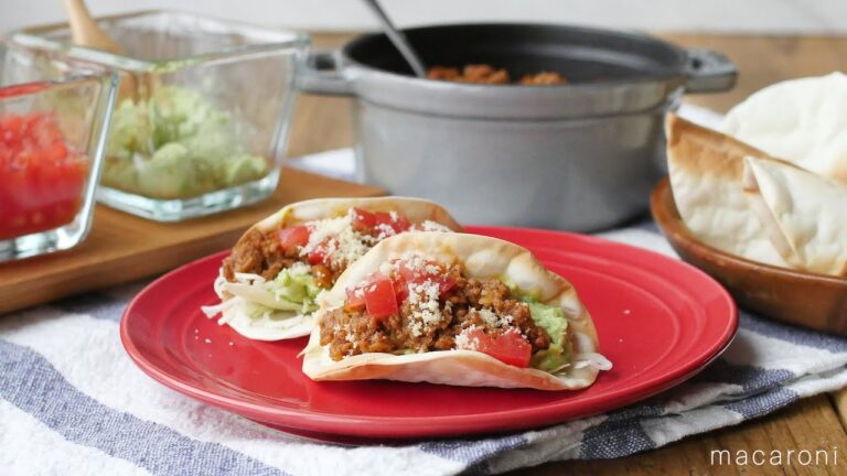 余った皮でできる♪ 餃子の皮タコス