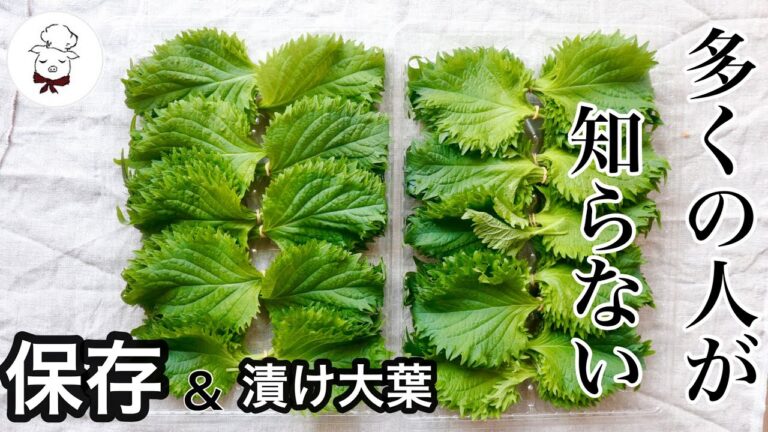 【これは便利】大葉大量消費｜すぐに食べれる病みつき大葉の作り方｜洗い方～保存方法まで｜ご飯のお供に｜しそレシピ｜料理教室の先生が教える料理の基本｜ごはん泥棒｜漬け大葉｜料理研究家　料理教室の先生