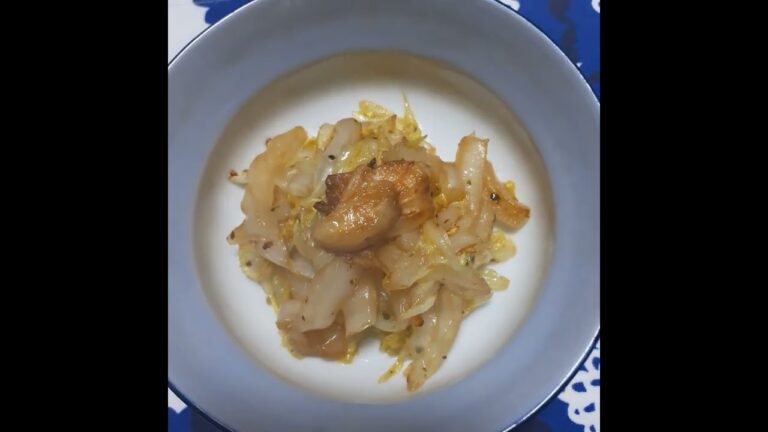 20220218 152842　白菜で作ったペペロンチーノ⁈ビールのあてに最高⁈