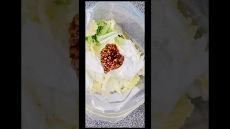 やみつき❤️白菜の即席漬け　色々色なレシピがあるのめいつも少しずつ変えています😆　#お料理動画 #発酵料理 #白菜レシピ #漬け物