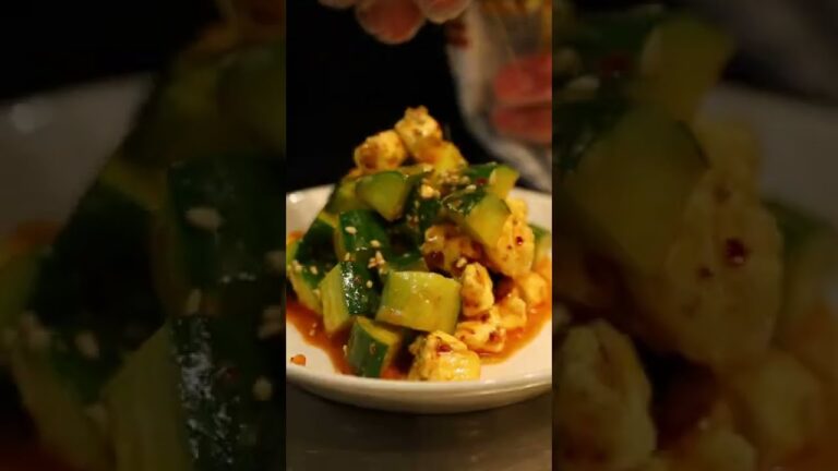 【きゅうりの韓国風クリームチーズ和え】パパッと作れるきゅうりを使った簡単おつまみレシピ！