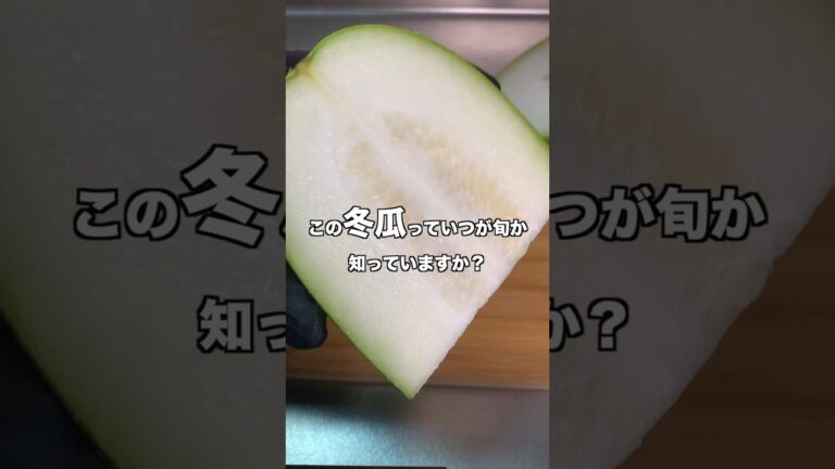 冬瓜っていつが旬か知ってる？　#shorts #レシピ