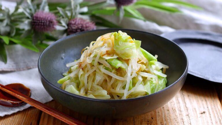 【もやしとキャベツのポン酢ナムル】さっぱり副菜！レンジで加熱するだけ♪｜macaroni（マカロニ）