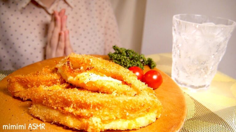 [咀嚼音] はんぺんチーズフライを食べる / Eating Sounds [ASMR]