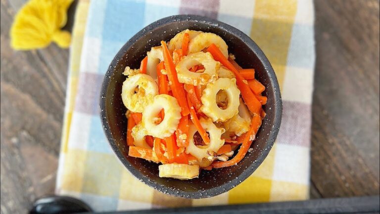 作り置きにも♪ちくわとにんじんの卵炒め