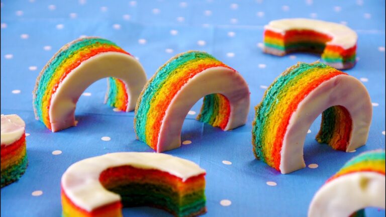 How to make Rainbow Baumkuchen レインボー バームクーヘン