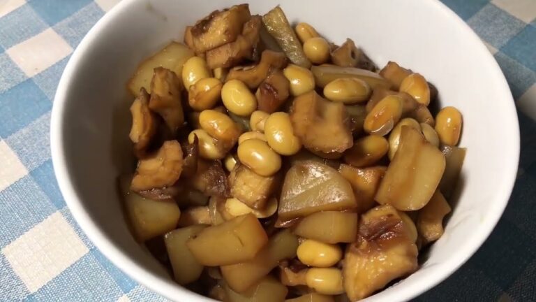 簡単チクワこんにゃく大豆の煮物