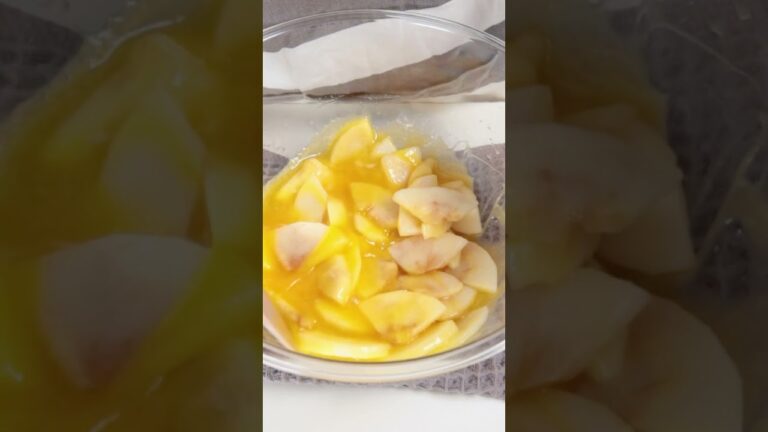 トースターで簡単！りんごのクランブルケーキ