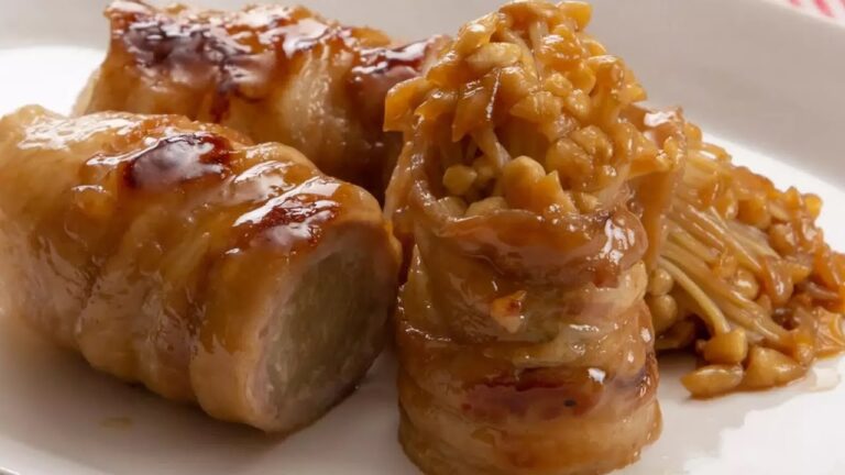 えのきの豚ばら巻き照り焼き