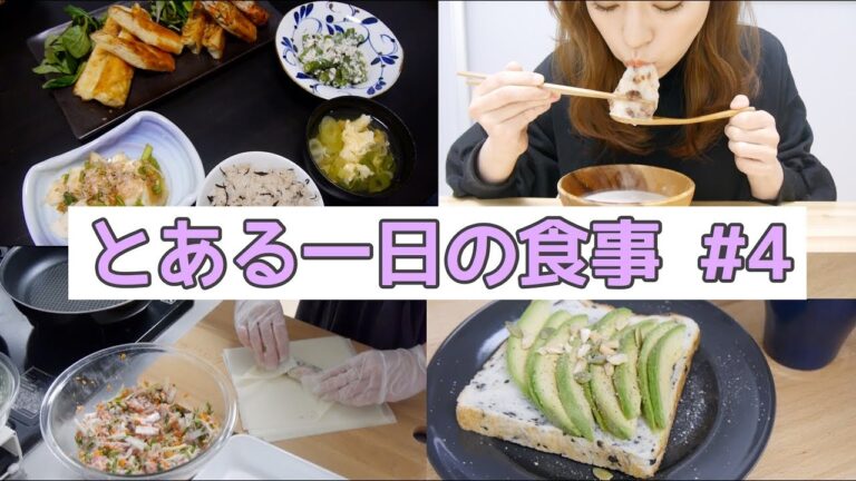 【とある一日の食事】#4 焼き春巻き！WHAT I EAT IN A DAY【料理】