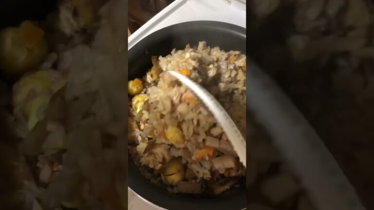 #秋の炊き込みご飯#栗とキノコたっぷり#74歳を楽しむ #japanesefood #japan #shorts