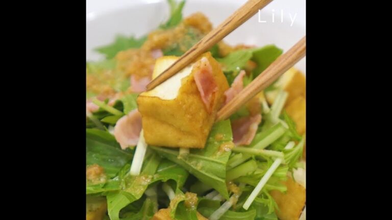 大豆で健康的にダイエット！【ボリューム厚揚げサラダ】