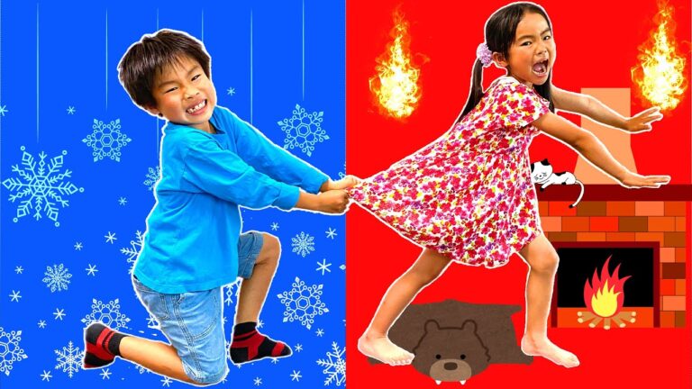 【寸劇】冷たい VS 熱い！暑がり男子と寒がり女子のチャレンジ！勝つのはどっち？　Hot vs Cold Challenge　かえであーたん