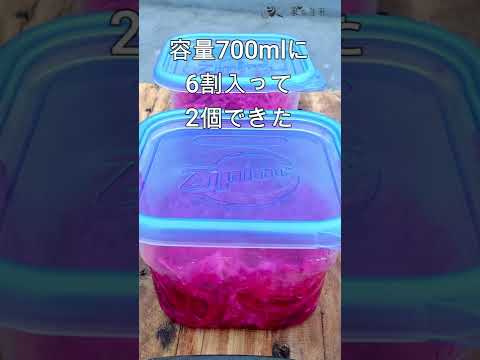 日持ち1ヵ月（冷蔵）紫キャベツの甘酢マリネ #Shorts