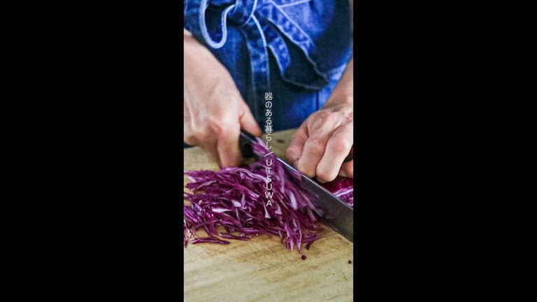【人気副菜】紫キャベツのラペ #shorts