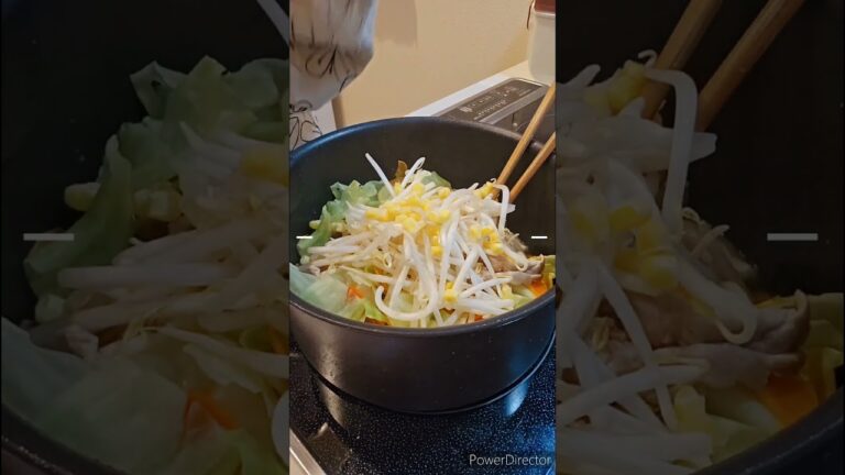 わが家の野菜たっぷりちゃんぽん風うどん