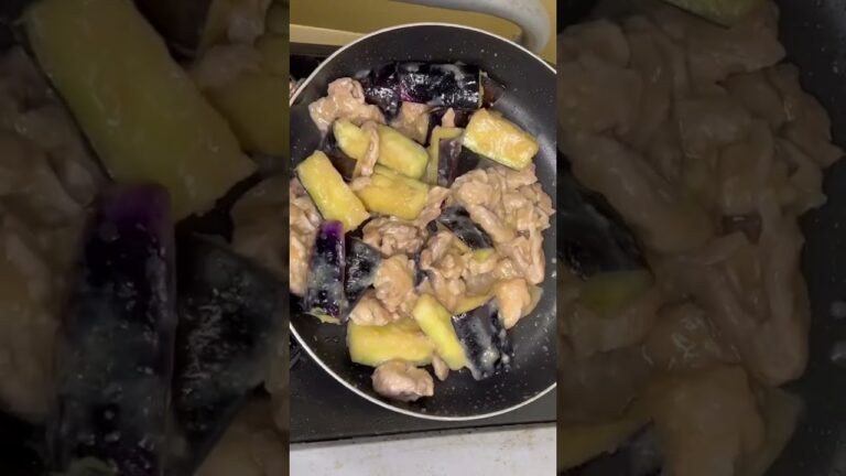 お手軽かんたん！豚肉とナスの味噌炒めで晩酌！