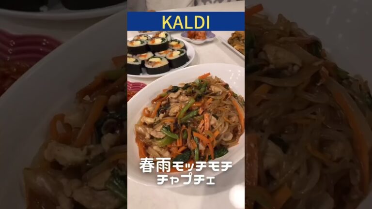【カルディ】鍋一つで出来る韓国料理♡チャプチェセット #shorts