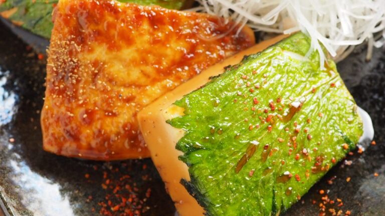 炒どうふの大葉照り焼き