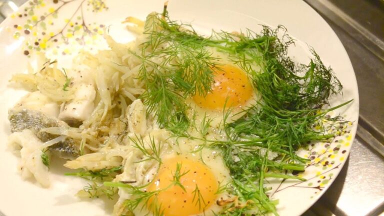 鱈と卵の香草焼の作り方　　How to make herb-flavored grilled cod with eggs