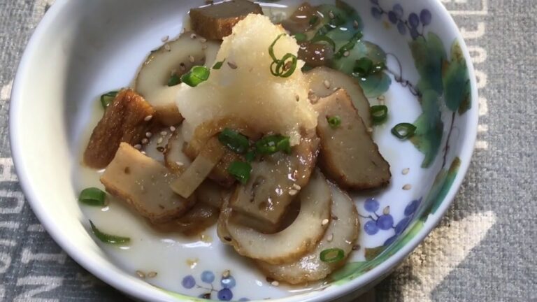 さつま揚げの甘辛煮　おろしがけの作り方