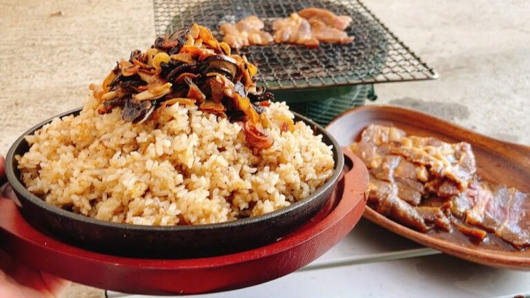 最強のニンニク‼ニンニク出汁で炊いた爆盛りバターライスと漬け込み肉‼