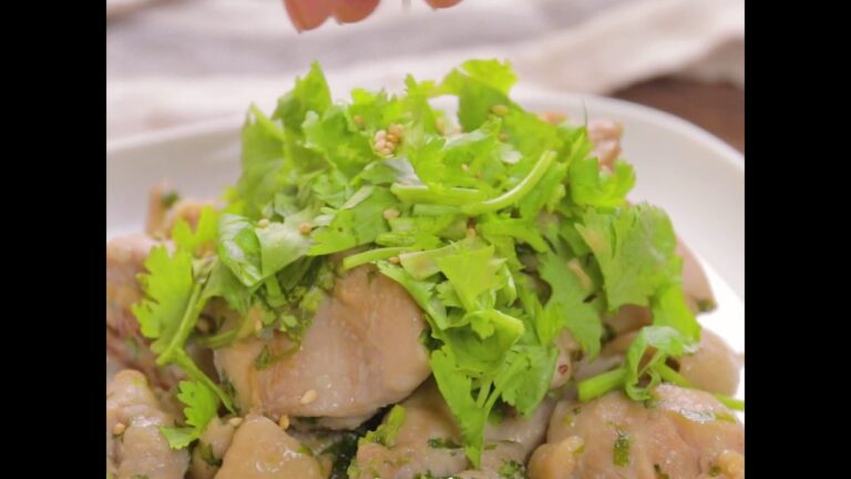 パクチーの香り漂う！ こんがり焼き上げた鶏もも肉 ｜ moguna[モグナ]
