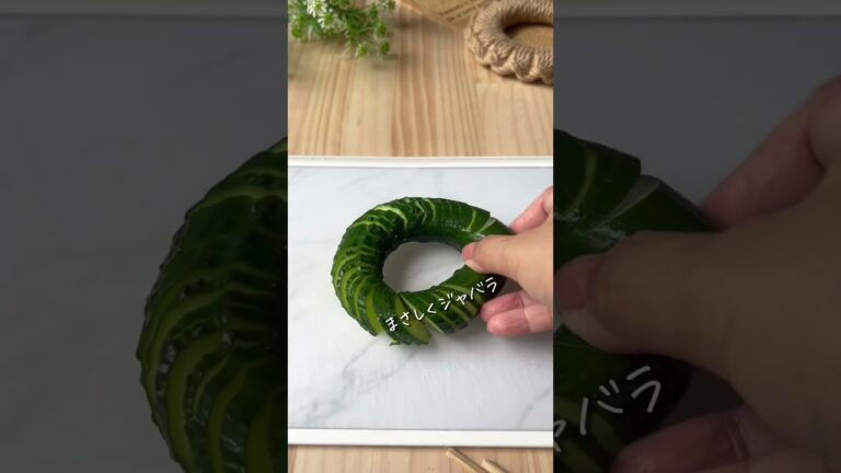 やみつき止まらん蛇腹きゅうり✨ #japanesefood #cooking #recipe #ヘルシーレシピ #簡単レシピ #簡単料理 #ダイエットレシピ