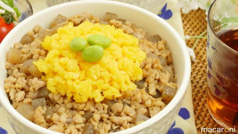 罪悪感すくなめ！ 鶏 こんにゃくの そぼろ 丼 のレシピ 作り方
