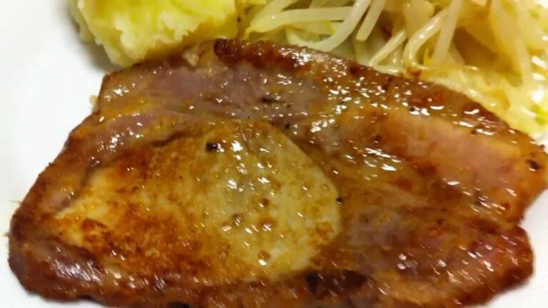 豚ロース肉の味噌漬けステーキ How to cook Miso pork sirloin steak recipe