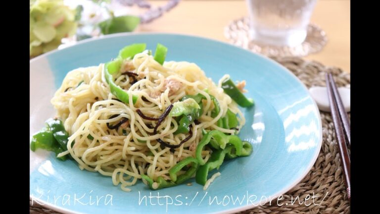 ツナと塩昆布のレンジ焼きそばの作り方。戦う昼ご飯！ラクするレシピ