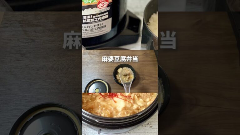 男子の簡単一品弁当／麻婆豆腐だけ弁／ランチ保温ジャー／弁当箱／