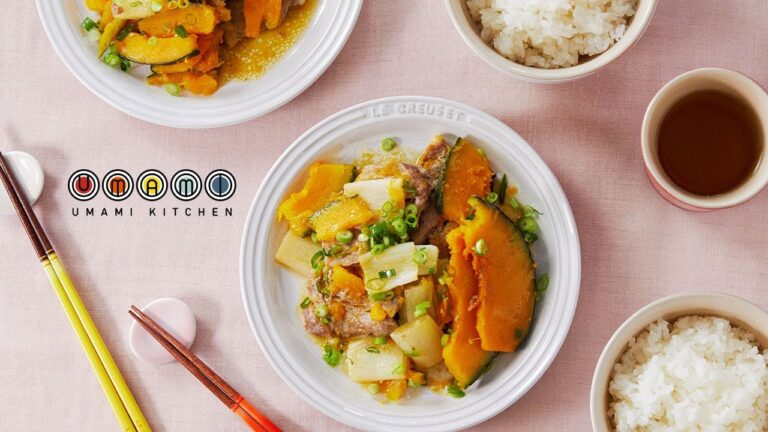 【料理研究家・ゆーママ公式レシピ】かぼちゃと豚肉の甘辛煮(作り置きおかず)｜UMAMI KITCHEN｜ル・クルーゼ