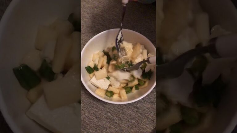 長芋。。。オクラ。。。豆腐