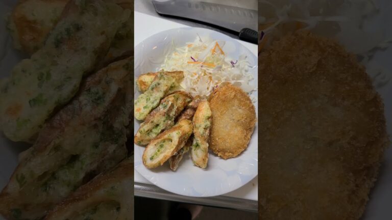 【飯テロ】今日の旦那飯⑧【自炊】【竹輪の磯辺揚げ】Husband's cooking#Shorts