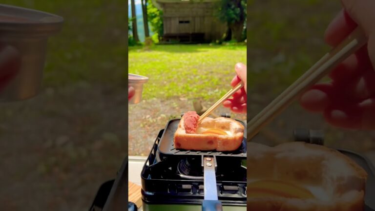 ツナコンチーズトースト🧀tuna&cheese toast  #キャンプ飯 #簡単レシピ #田舎暮らし #camping