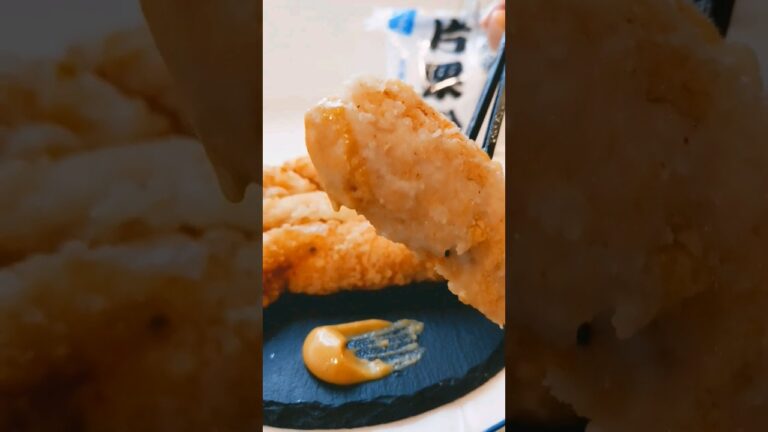 🍀白だし香る❤️ササミの塩唐揚げ🎊まるごと１本鬼衣揚げ🎯#shorts