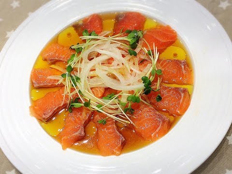 さっぱりサーモンマリネ！