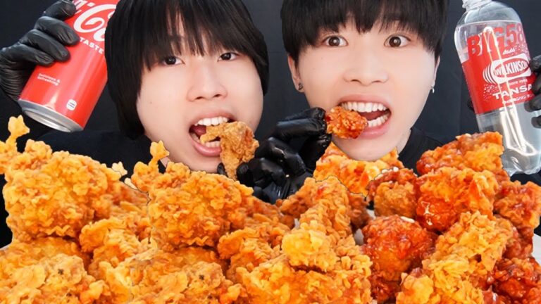 【ASMR】うるさい兄弟がザクザクチキン食べたら面白すぎたwww