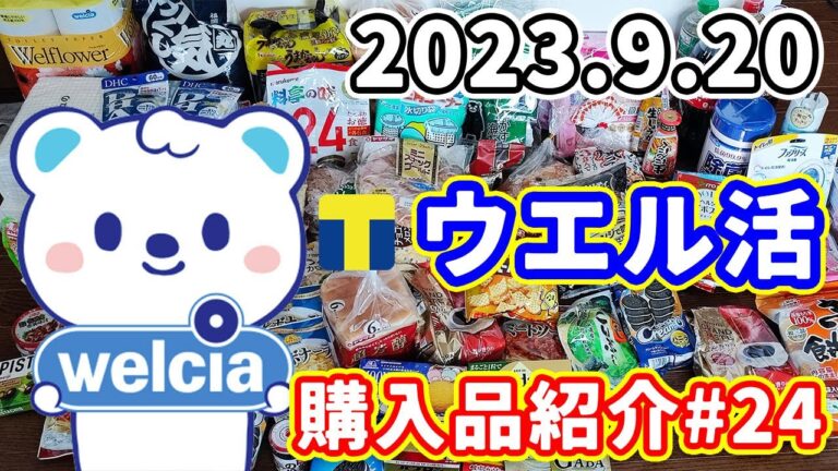 【ひろみんと購入品紹介#24】ウエルシア・ウエル活 購入品紹介2023年9月20日/業務スーパー/レガネット/ロピア
