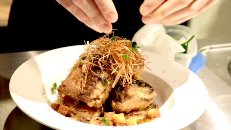 【LIVE】カスベ(エイひれ)のムニエル　グルノーブル風(レモンバターソース)