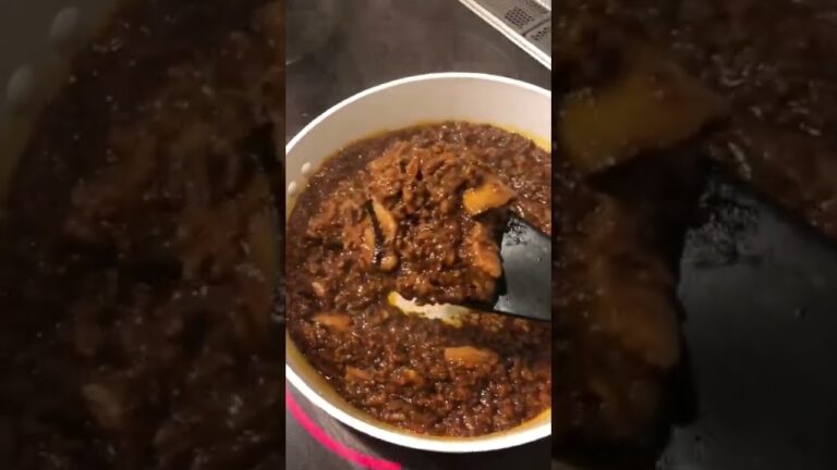 和風キーマカレーを炒めてるだけの動画　簡単でバカうまい