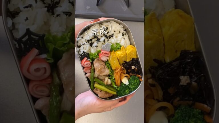 【毎日お弁当】豚とアスパラのオイスター炒め🍱 #同棲ご飯 #おべんとう