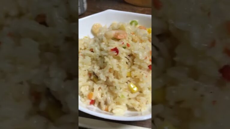 【夕食】今夜はエビピラフ